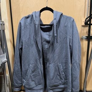 H&M grey zip-up hoodie